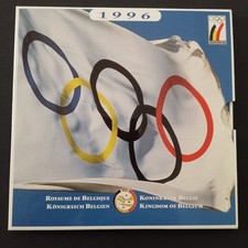 COFFRET MONNAIES SERIE FRANCS 1996 FDC BELGIQUE JO D ATLANTA / SET COINS BELGIUM