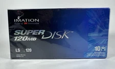 BOX OF 10 Vintage Imation SuperDisk 120MB LS-120 Super Disk Diskettes 3M