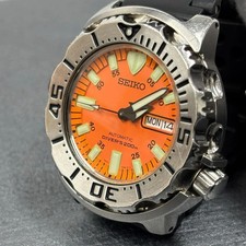 Seiko Diver Orange Monster 7S26-0350 Watch Automatic Vintage JDM Rare
