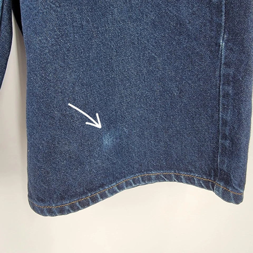 Pantalones cortos de mezclilla Polo Ralph Lauren Jeans Banner para hombre 34 azul lavado oscuro vintage Foto 3 de 4