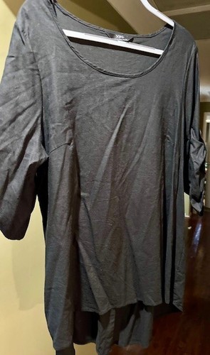 Sara Plus Size 20 Hi Low Black Tunic Top NWOT - Picture 4 of 4