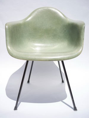 Eames Chair DAR   Herman Miller x Zenith Plastics   Rope Edge  Seafoam