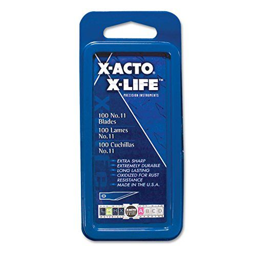 XACTO 16 Bulk Pack Blades for XActo Knives, 100/Box Silver
