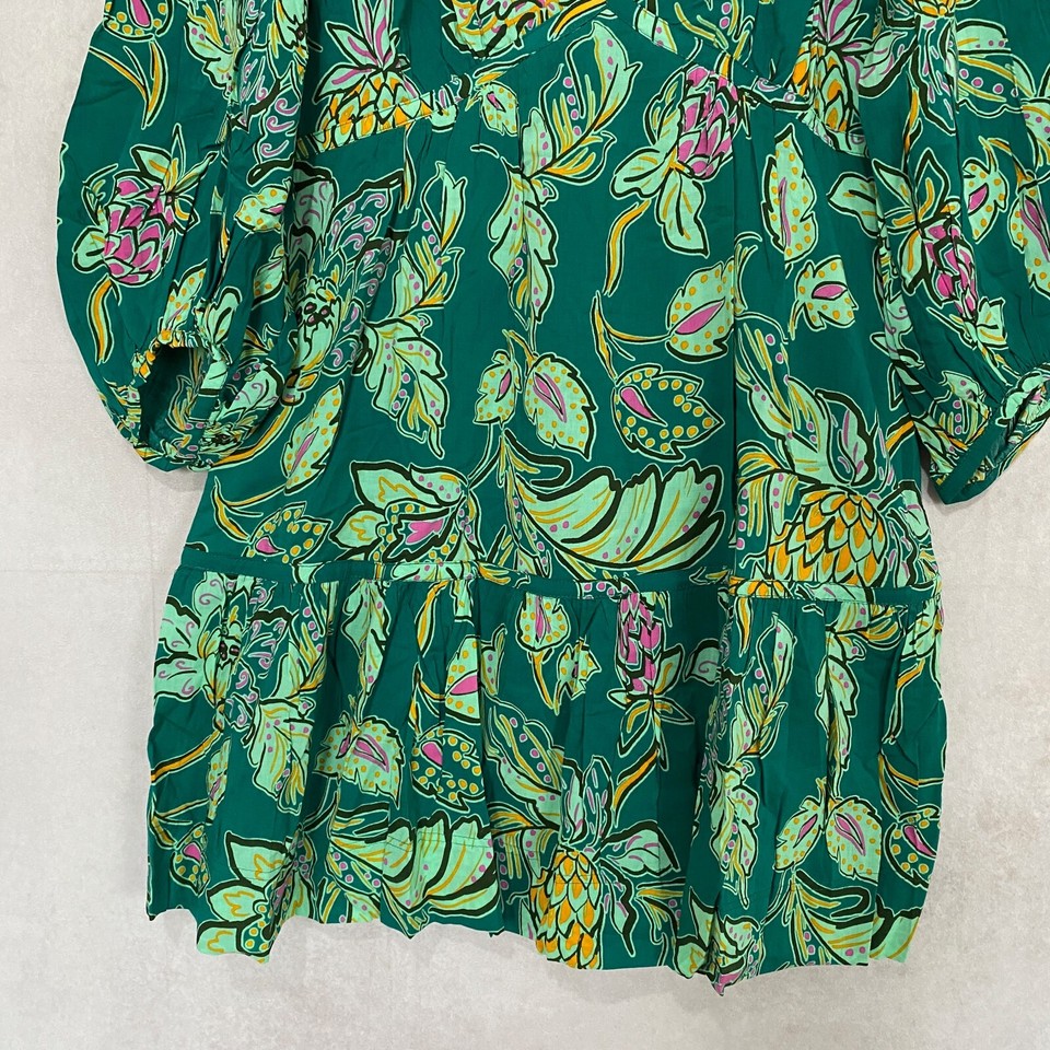 Oliver Bonas Green Mini Dress Replenish Printed Size UK 8 RRP £75 eBay