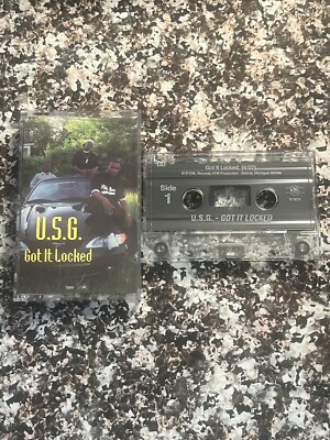 U.S.G. - Got It Locked Cassette Tape Single, RARE HTF Detroit Rap, G-Funk