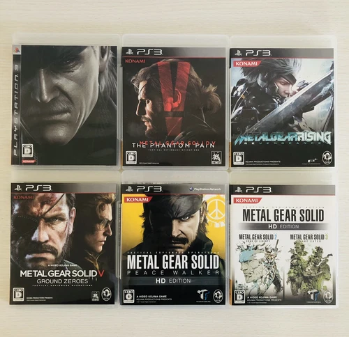 PS3 Metal Gear Solid 4 5 Ground Zeroes Rising HD Peace Walker set of 6 Games