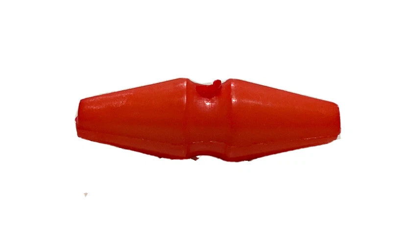 Single Vintage Bright Orange Cone Shape Button - 3 mm x 1 mm - Image 3 of 4