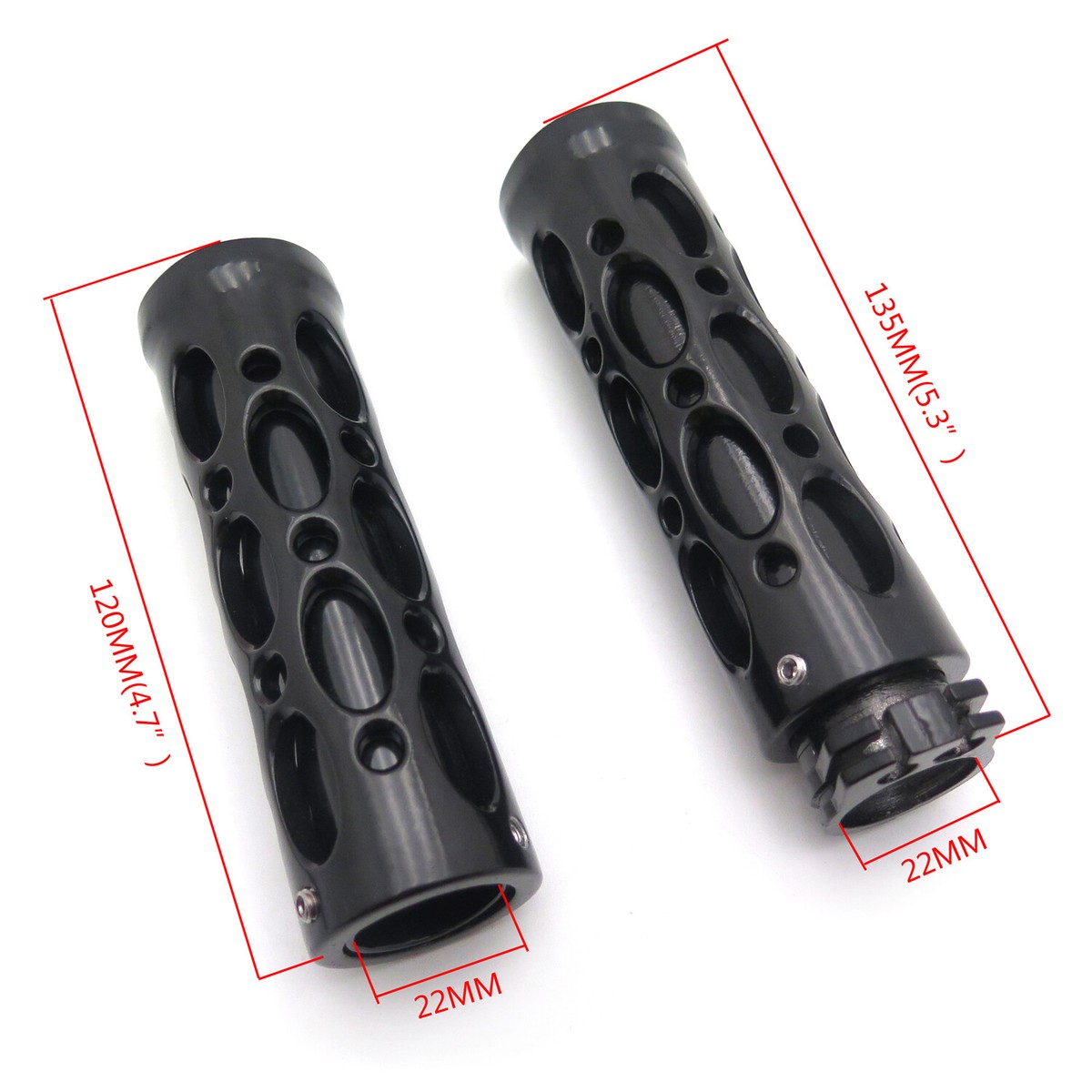 HongK Kawasaki Ninja 250 500 ZX6 ZX7 ZX9 ZX10 Black 7/8