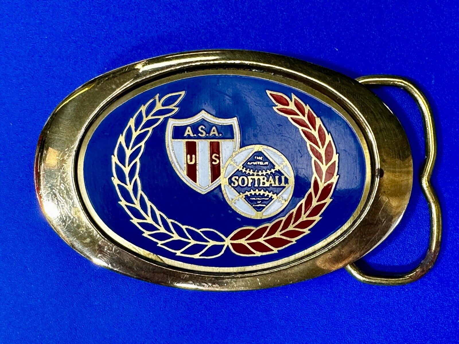 A.S.A. U S Softball Solid Brass Commemorative Col… - image 3