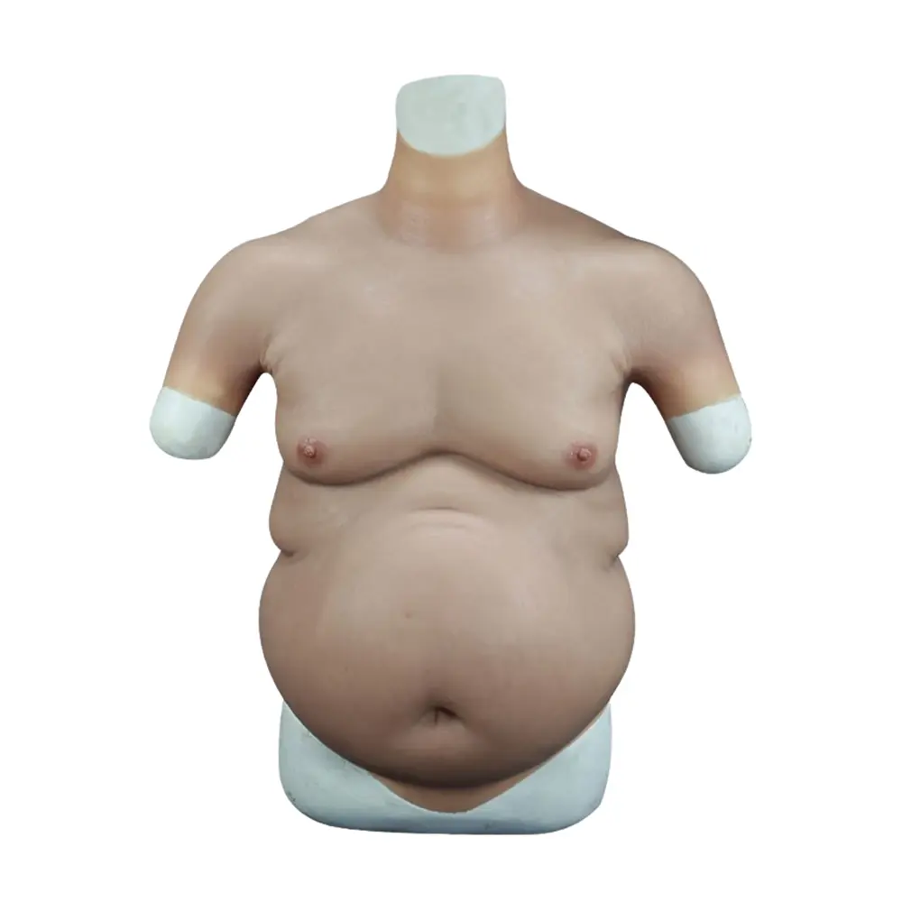 Realistic Silicone Beer Belly Fake Middle-aged Male Belly Crossdress  Cosplay