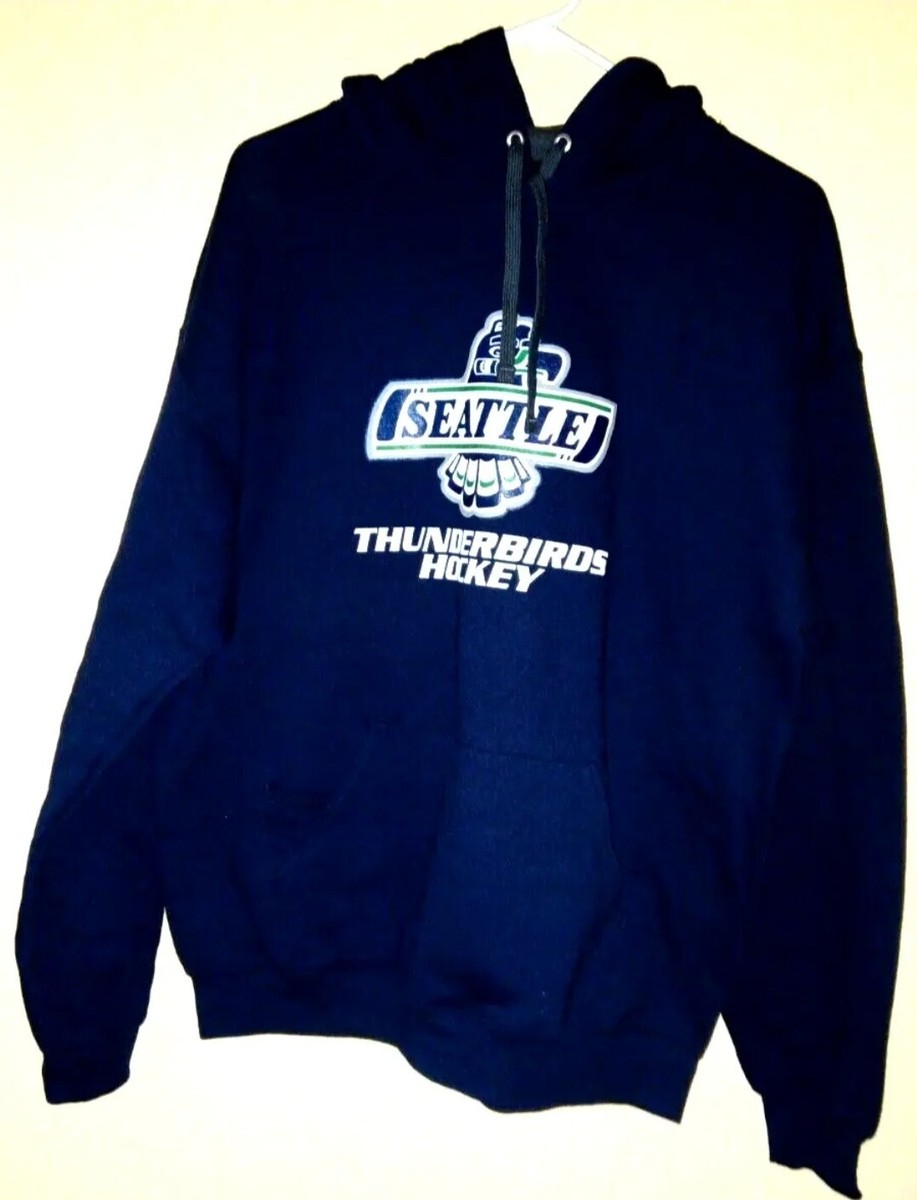 SEATTLE THUNDERBIRDS Pullover Hoodie BIG LOGO Hockey LARGE