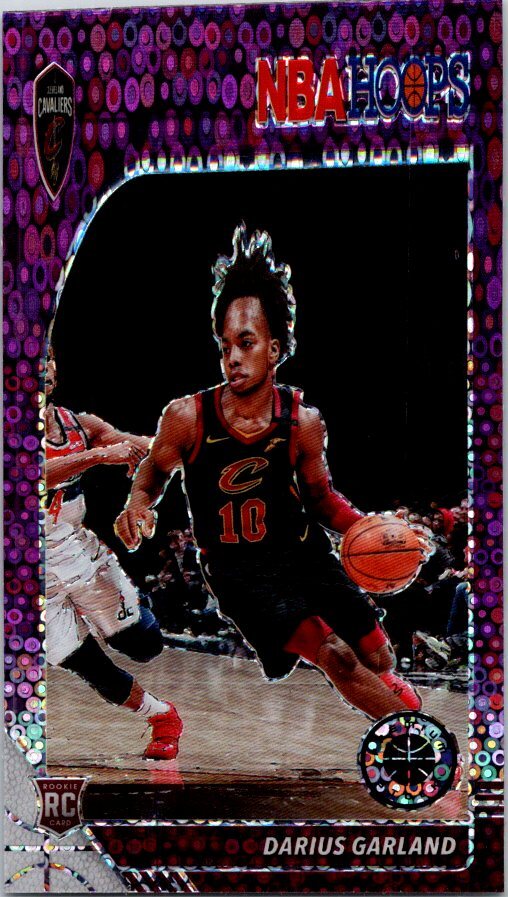 2019-20 Hoops Premium Stock #251 Darius Garland Prizms Purple Disco 9ZZ