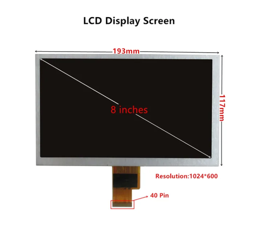 ZJ080NA-08A 1024*600 LCD Écran Tactile Driver Control Board Audio HDMI - Photo 5 sur 14