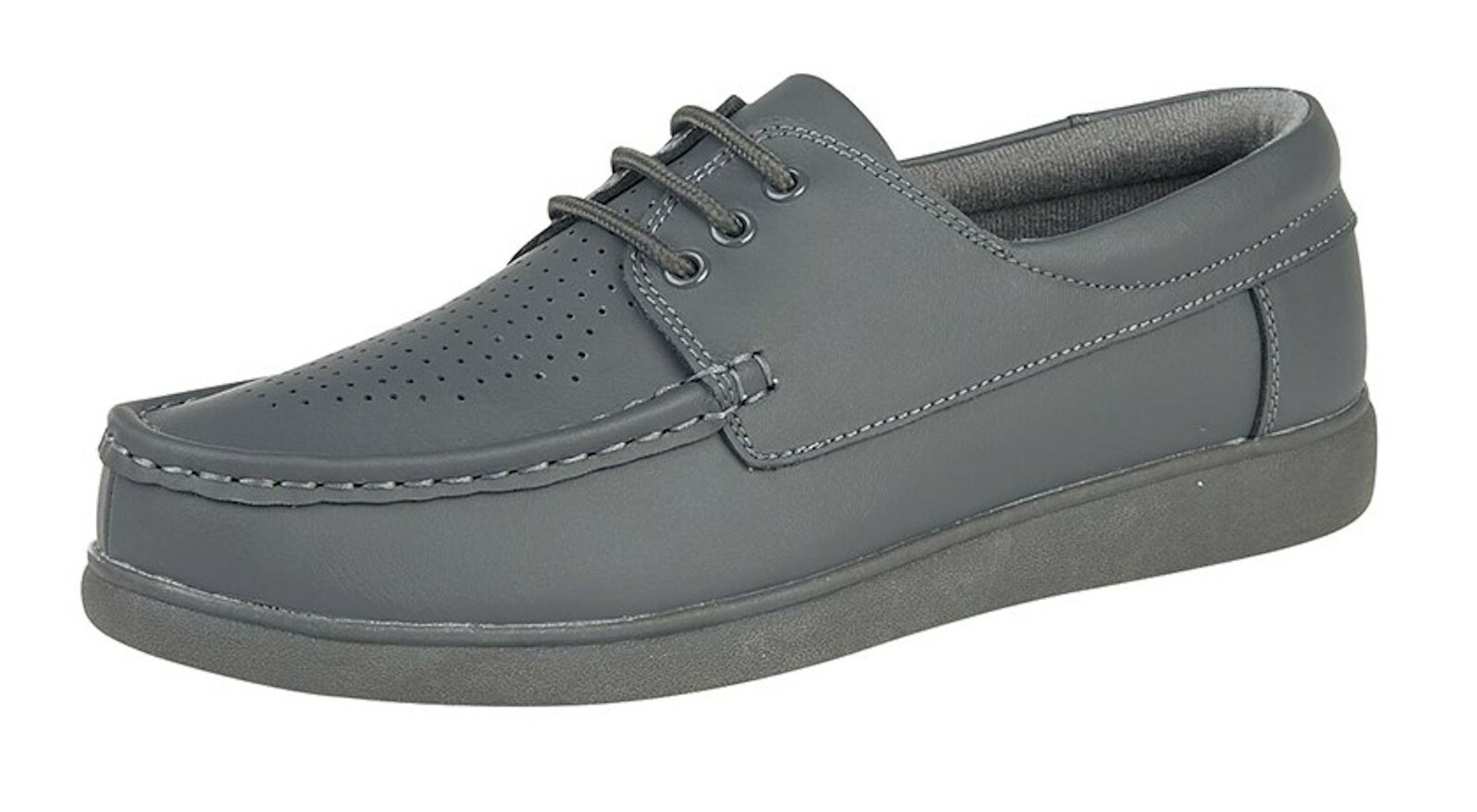 Dek Laceup Mens Leather Bowling Shoe GREY size 5 *SALE* £15 THESE ARE