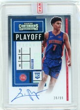 2020-21 Panini Contenders Playoff Rookie Ticket Auto #117 Killian Hayes #28/99