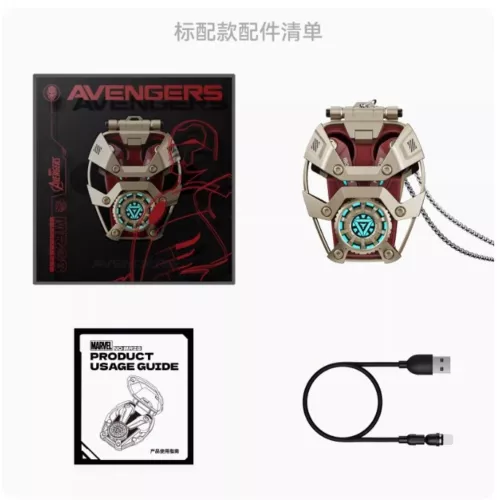Iron Man MR28 Tony Stark Wireless Bluetooth Headset In-Ear Ohrhörer Kette Geschenk - Bild 25 von 26