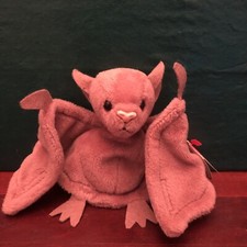 Batty the Bat Ty Beanie Baby Brown 1996 COLLECTIBLE PVC Pellets Hang  Tush Tag