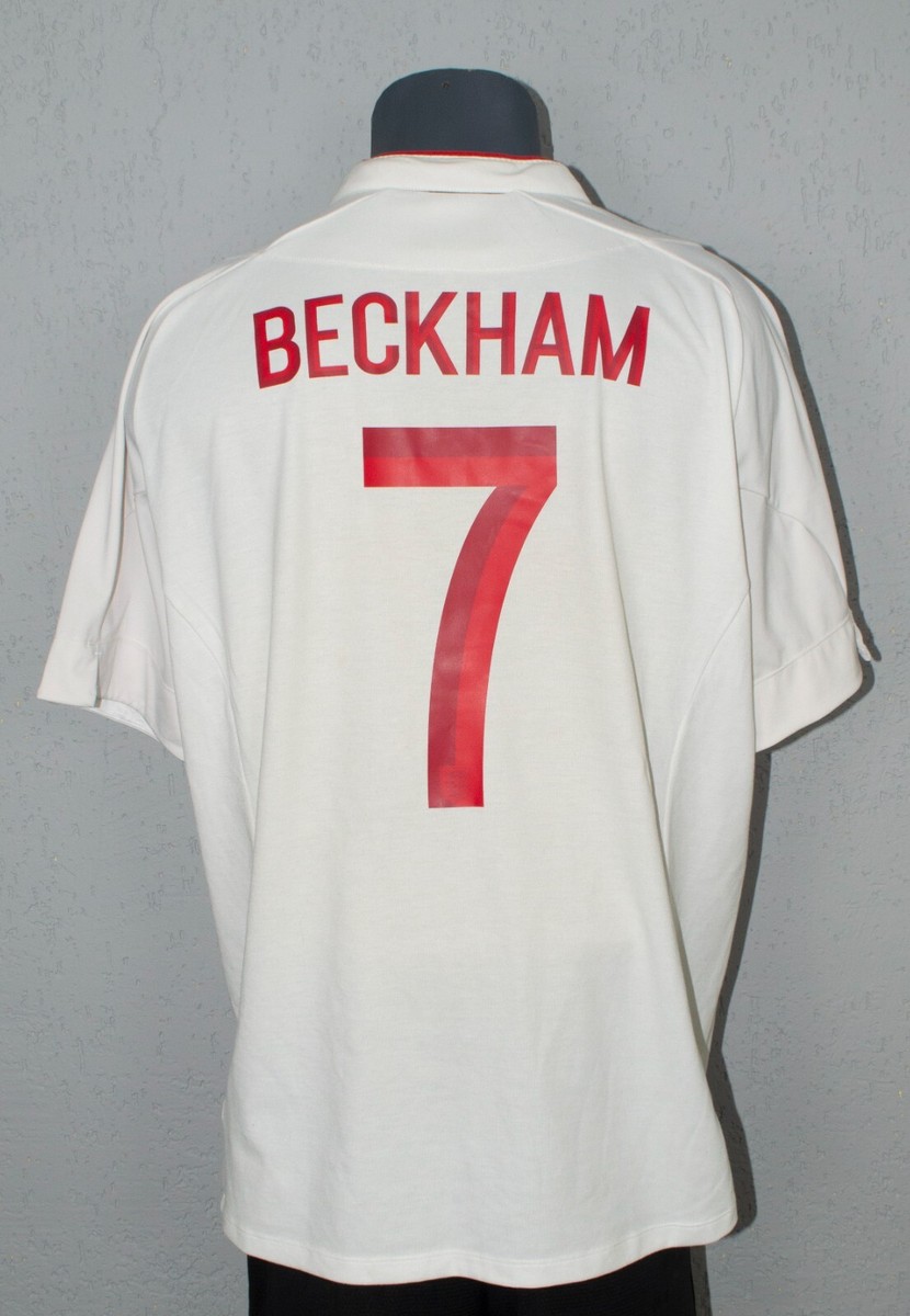 England Beckham Jersey Euro 2012 Home Football Soccer Mens