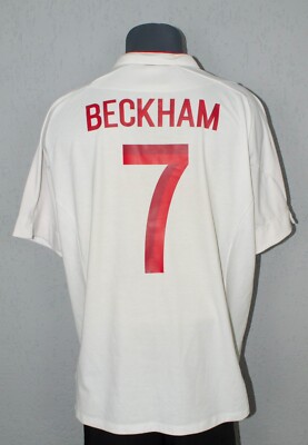 Maillot ANGLETERRE 2003 2005 David BECKHAM 7 vintage UMBRO shirt jersey ENGLAND