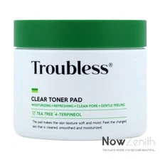 TROUBLESS Clear Toner Pad 165mL (60 Pads)