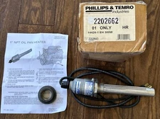 Phillips & Temro 2202662 Oil Pan Heater - ZEROSTART 1" NPT Adapter; 300W 120V AF