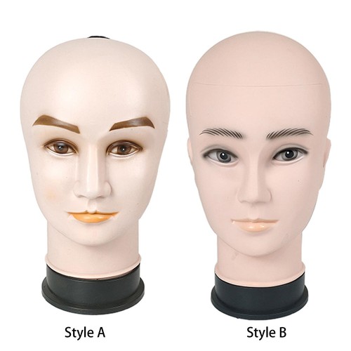 Male Bald Mannequin Head Training Head Model for Foam Making Caps ...
