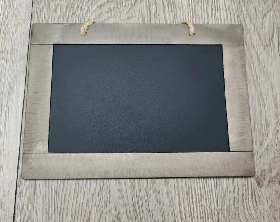 Metal framed chalkboard Hanging 5 in X 7 in Crafting Table top Decor Lot Of 8  - Image 2 of 4