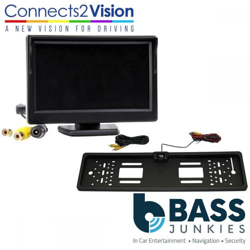 Universal Car Van Rear Reverse Number Plate Camera & 5" Dash Mount