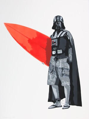 TCHEWY22 SIGNED Star Wars Darth Vader Dark Vador +shepard fairey