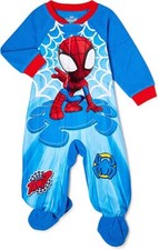 Marvel Spider-Man Footed Sleeper Blanket Pajama Boy Size 5T