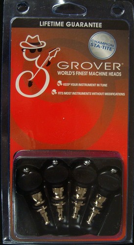 Grover 75B Nickel Champion™ Banjo pegs (Set of 4) - Picture 2 of 10