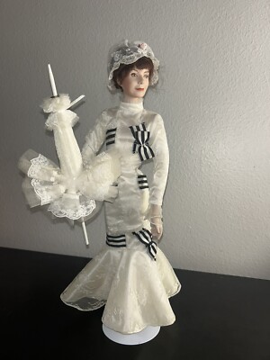 Vintage "My Fair Lady" Eliza at Ascot Porcelain Doll. W S George White Dress 21 | eBay Vintage "My Fair Lady" Eliza at Ascot Porcelain Doll. W S George White Dress 21 | eBay