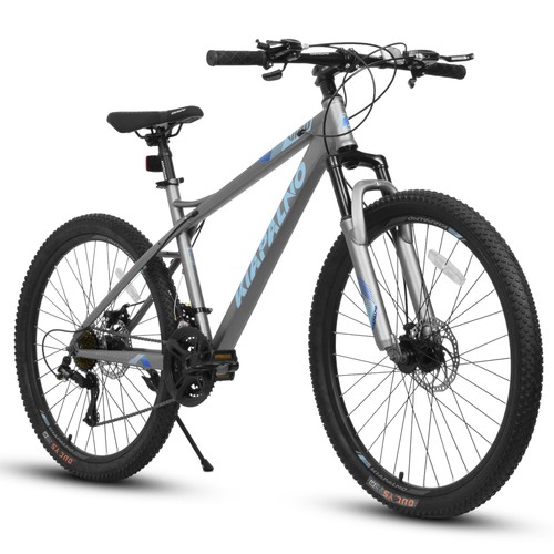 26“ High Carbon Steel Mountain Bike with Dual Disc Brakes 21-Speed A26251 Blue - Picture 2 of 8