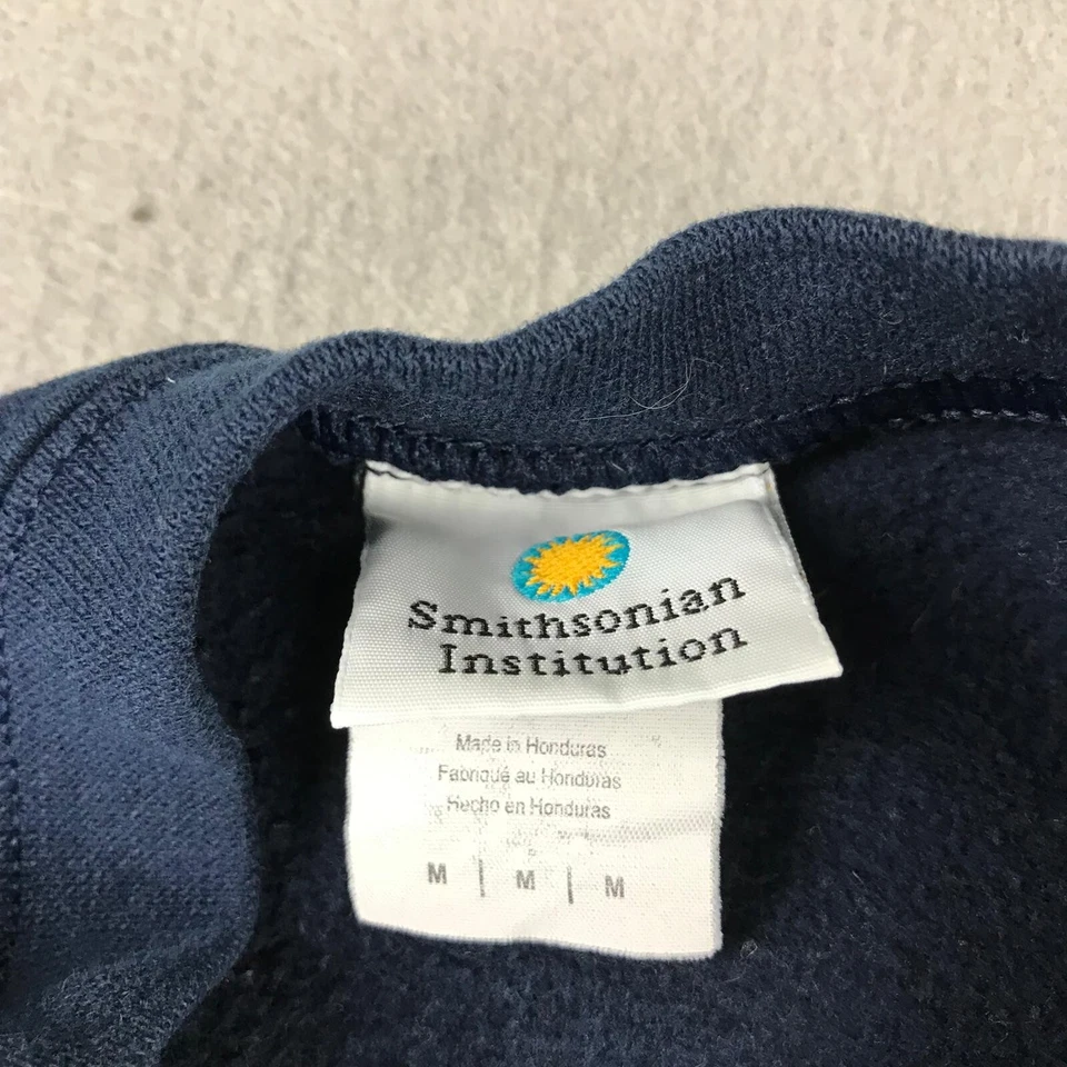 Sudadera Smithsonian Institution Hombre Mediana Azul Polar Washington DC Pullover Foto 2 de 4