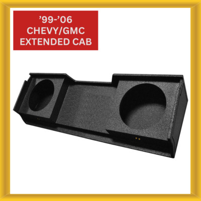 QPower Chevy/GMC Extended Cab 1999 2006 Dual 12 Inch Empty Car Woofer Box