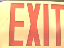 Lithonia Lighting Exit Sign Pre-owned Never Used Plastic Emergency Sign 