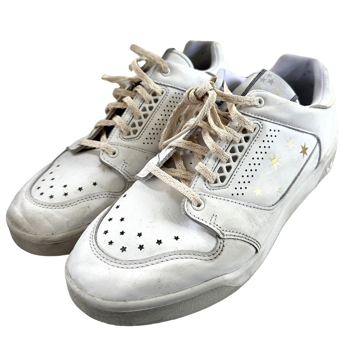 Adidas Slamcourt Athletic Sneakers Women’s 9 White/Gold Leather EF2085 Adidas Slamcourt Athletic Sneakers Women’s 9 White/Gold Leather EF2085