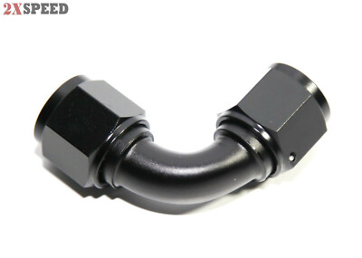 (one piece) AN10 Female to AN10 Female 90°Deg Swivel Fuel Oil Gas Line Fitting