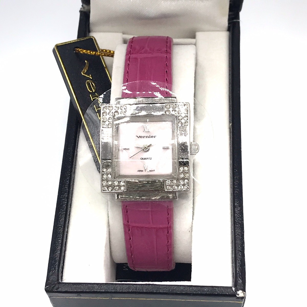 Vernier Watch NWT Vernier Curb-Link Watch Rose Gold-Plated Adjustable 7.5 main image 2