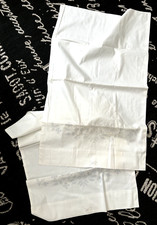 Set 2 New PR Vtg White STD PILLOWCASES Stamped Floral CROSS STITCH To Embroider