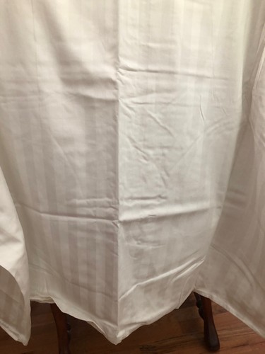 NEW Peacock Alley White on White Stripe Duvet Queen Size - Picture 2 of 5