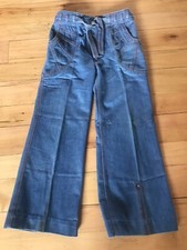 N est Ce Pas VTG SLIGHTLY DISTRESSED Blue Jeans Flares Bell Bottom Hippie 11/12