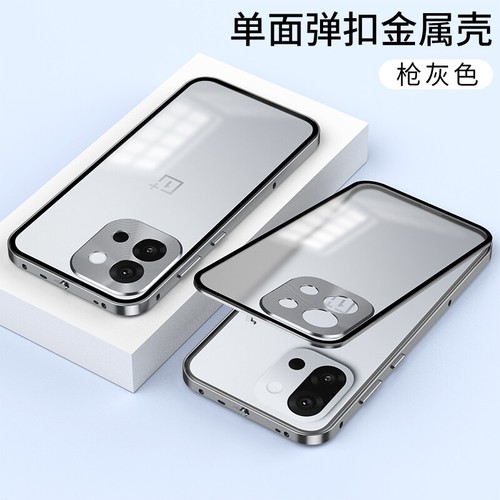For OnePlus 13T 5G Shockproof Hybrid Metal Bumper Glass Back Magnetic Cover Case - Picture 12 of 16