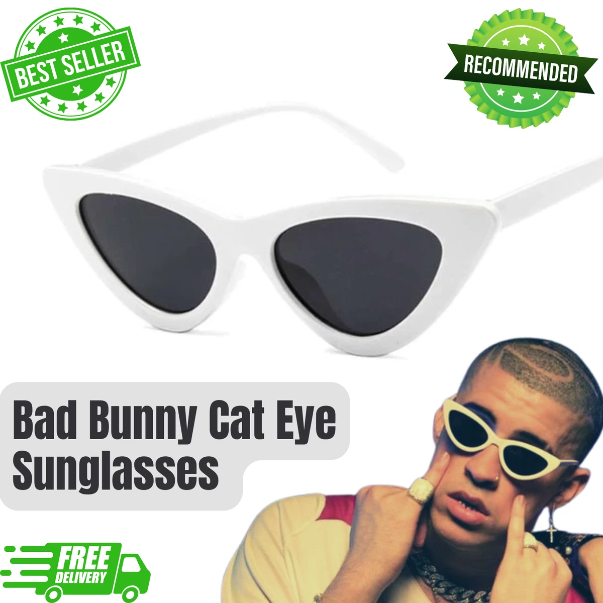 2021 Vintage Small Cat Eye Sunglasses For Women's Men's Retro