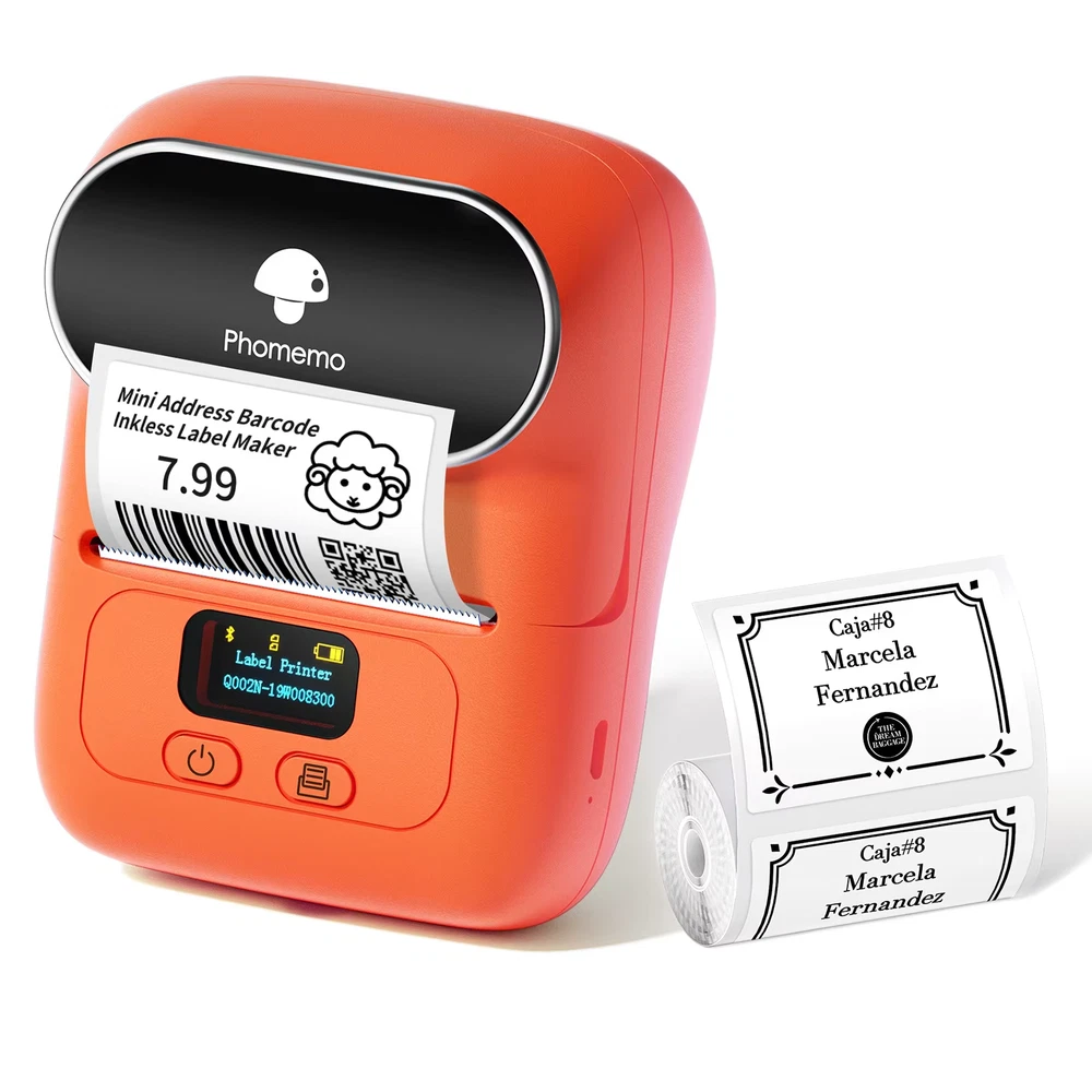 Phomemo M110 Barcode Label Printer for Address Tags and Lot Labeling