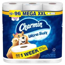 Charmin Ultra Soft Septic-Safe Toilet Paper Mega XXL 12 Count