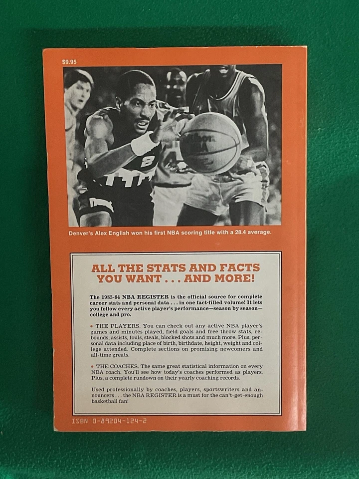 1983 - 1984 OFFICIAL NBA REGISTER THE SPORTING NEWS MOSES MALONE SIXERS MVP HOF - Image 2 of 3