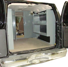 Van Shelving Unit - Space Saver - Full Size Ford Transit LOW Roof - 45Lx44Hx13D