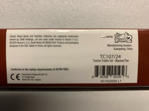 HO Scale 1:87 Classic Metal Works Tasket Bakery SC Tractor/Trailer - Picture 7 of 7