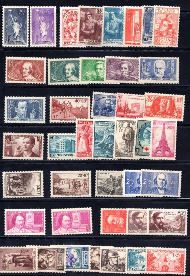 FRANCE 1928-1944 COLLECTION OF 104 SEMI POSTALS MOST COMPLETE SETS - Image 4 of 4